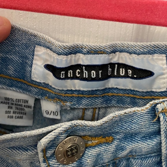 Vintage Anchor Blue Denim Jean Shorts with custom studs - Picture 9 of 9